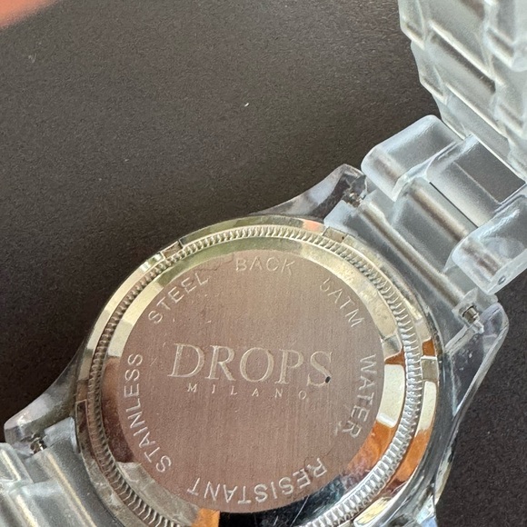 Drops Milano Black and Silver Watch - Picture 4 of 5